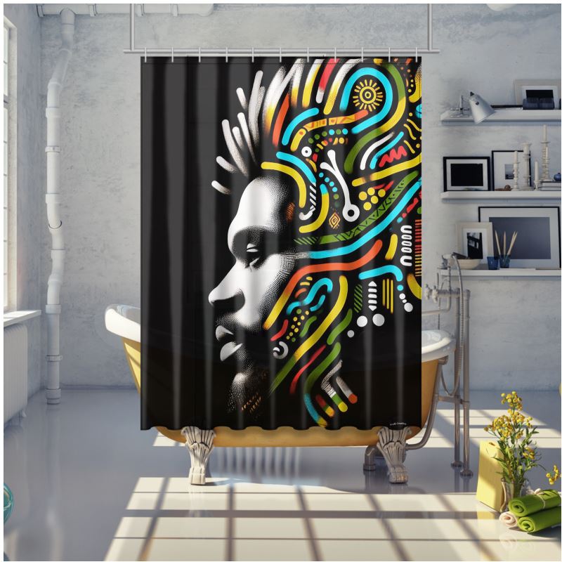 African Shower Curtain