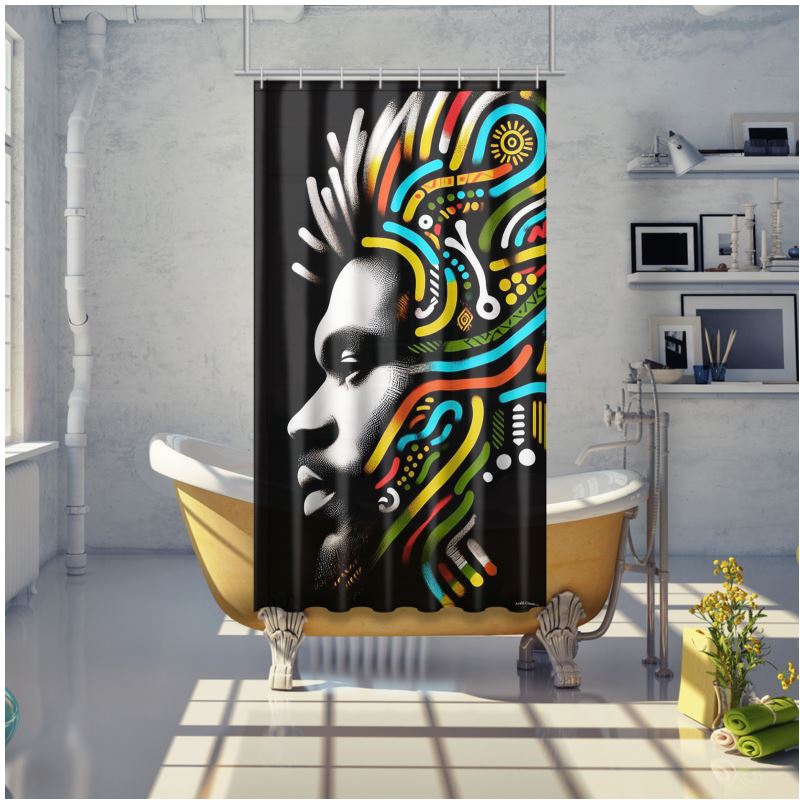African Shower Curtain