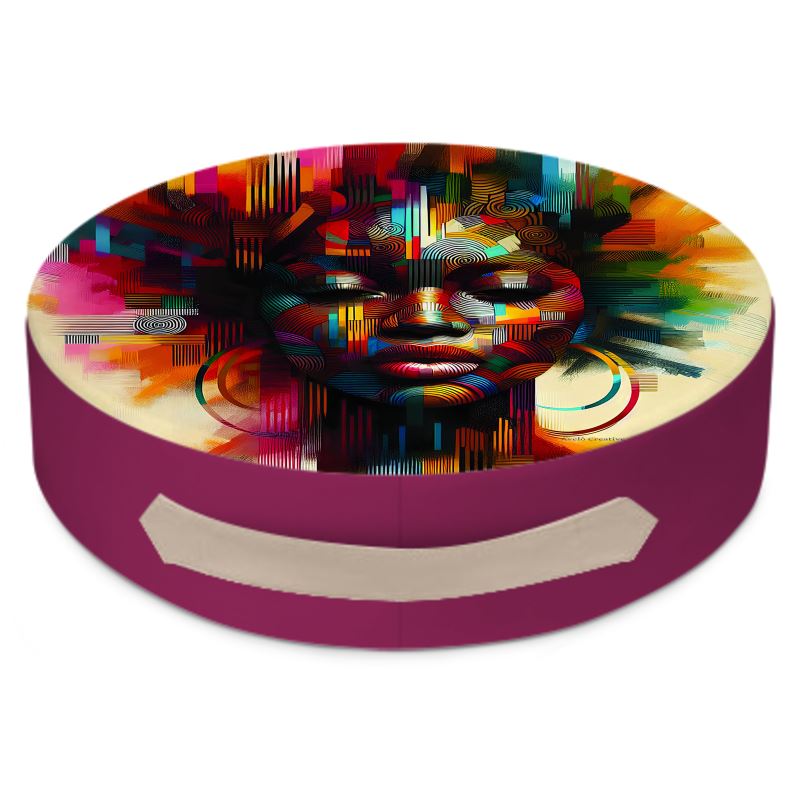 Cuscino pavimento rotondo personalizzato