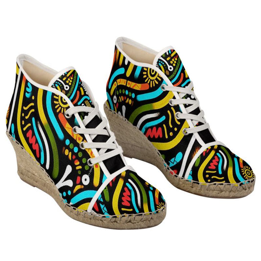 African Ladies Wedge Espadrilles