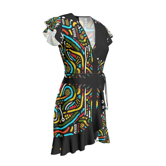 Abito portafoglio con balza