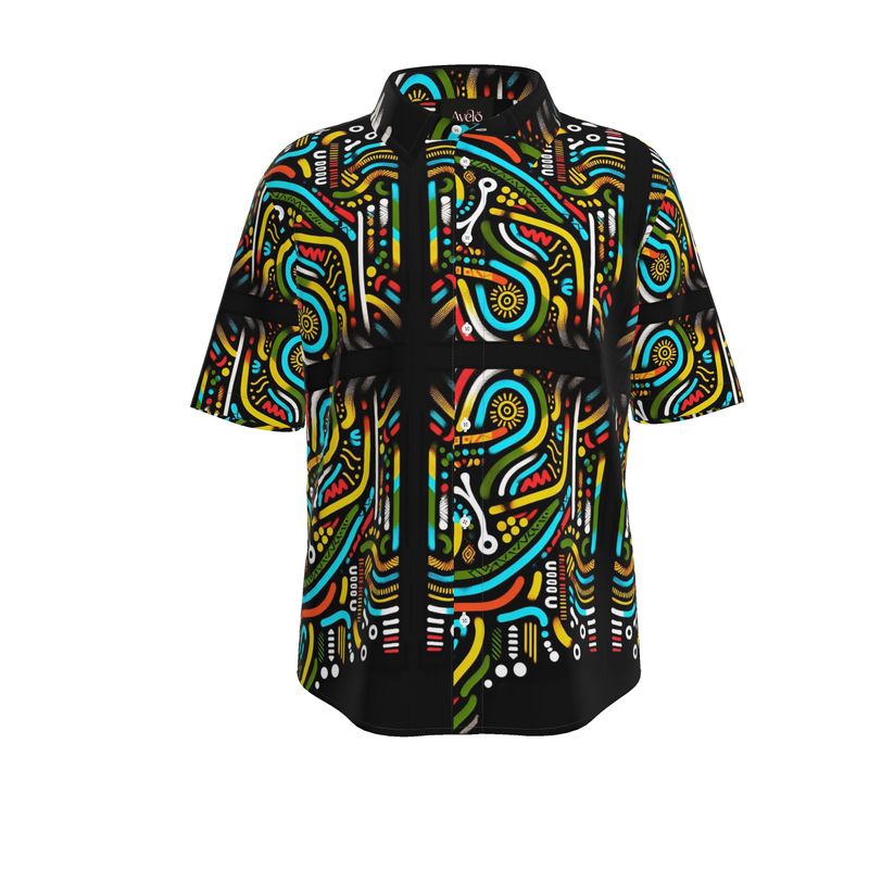 African Mens Short Sleeve Shirt
