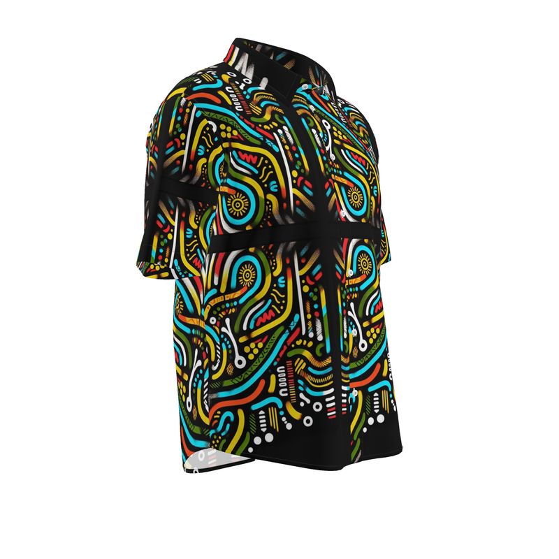 African Mens Short Sleeve Shirt