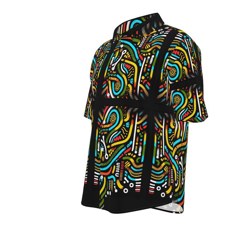African Mens Short Sleeve Shirt