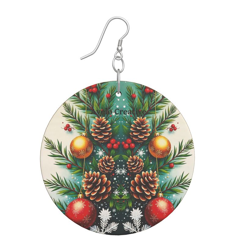 Orecchini in Legno Personalizzati in Forma Organica