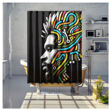 African Shower Curtain