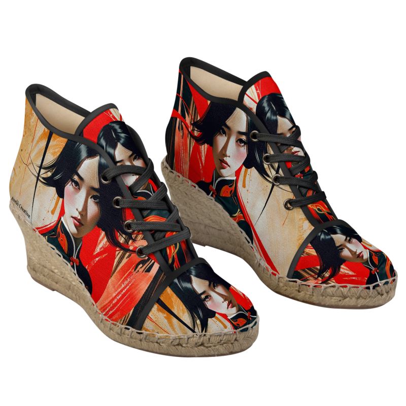 Asian Wedge Espadrilles