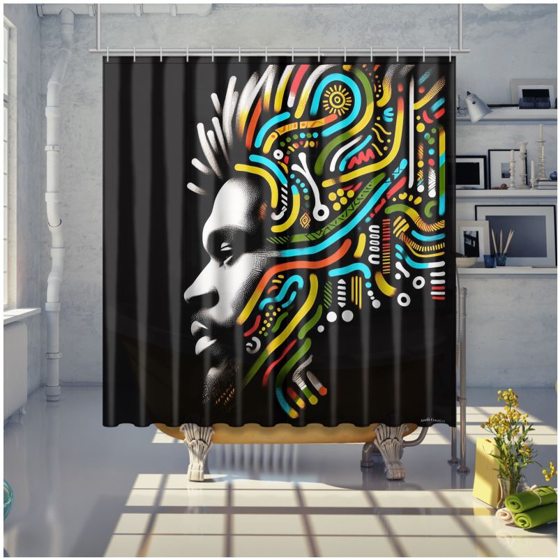 African Shower Curtain