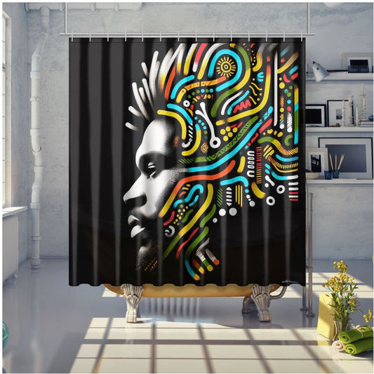 African Shower Curtain