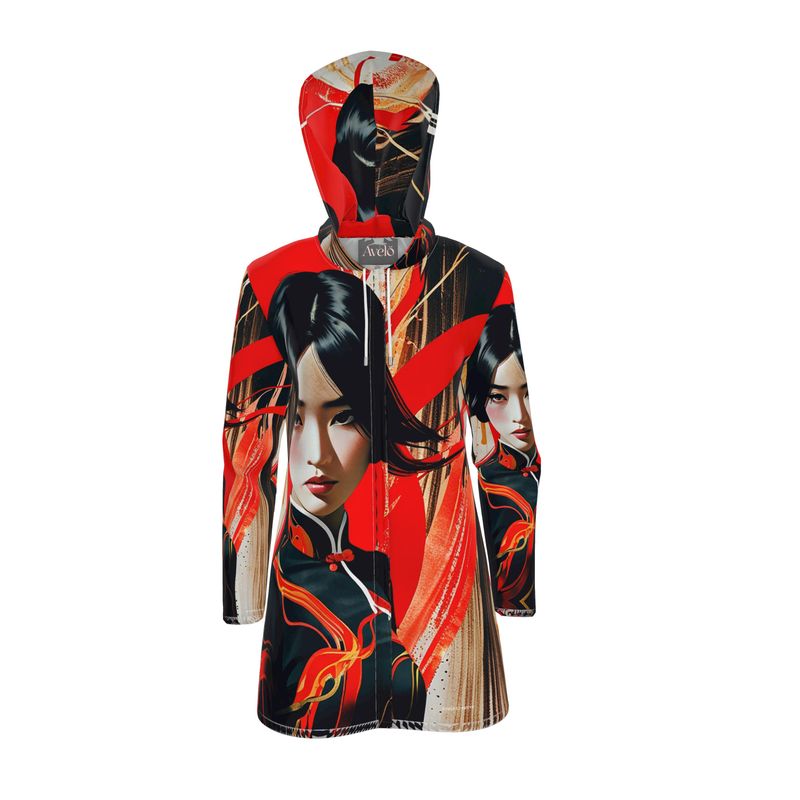 Asia Womens Hooded Rain Mac