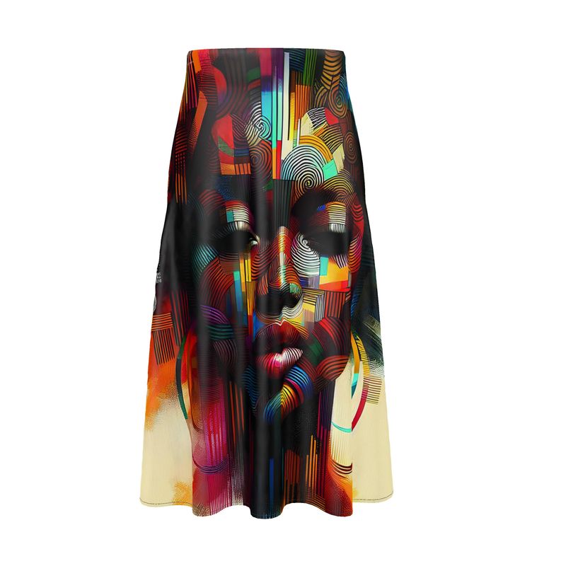 Gonna midi a trapezio