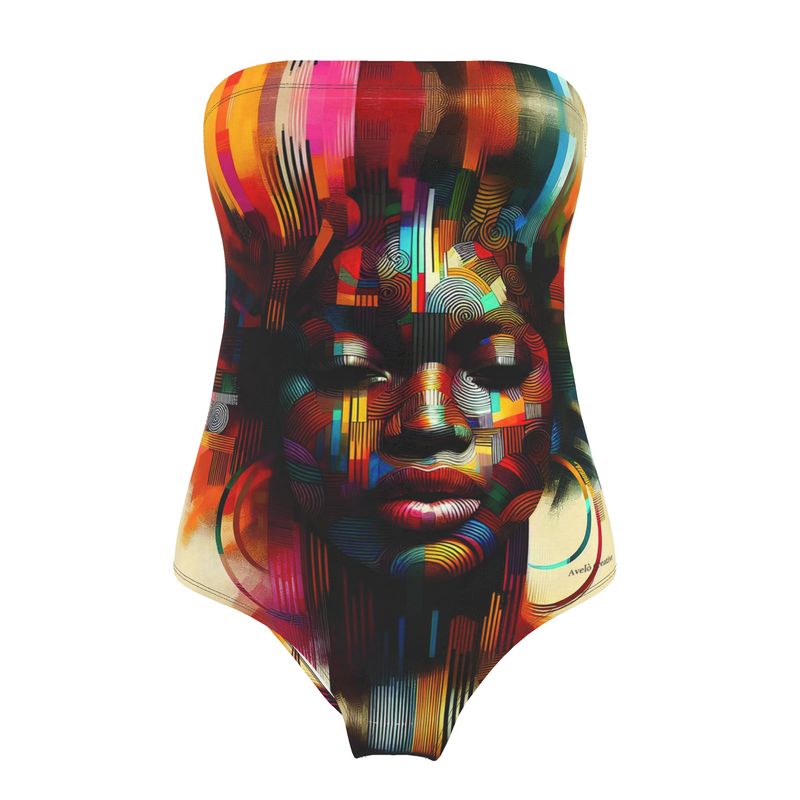 African Swimsuit Strapless