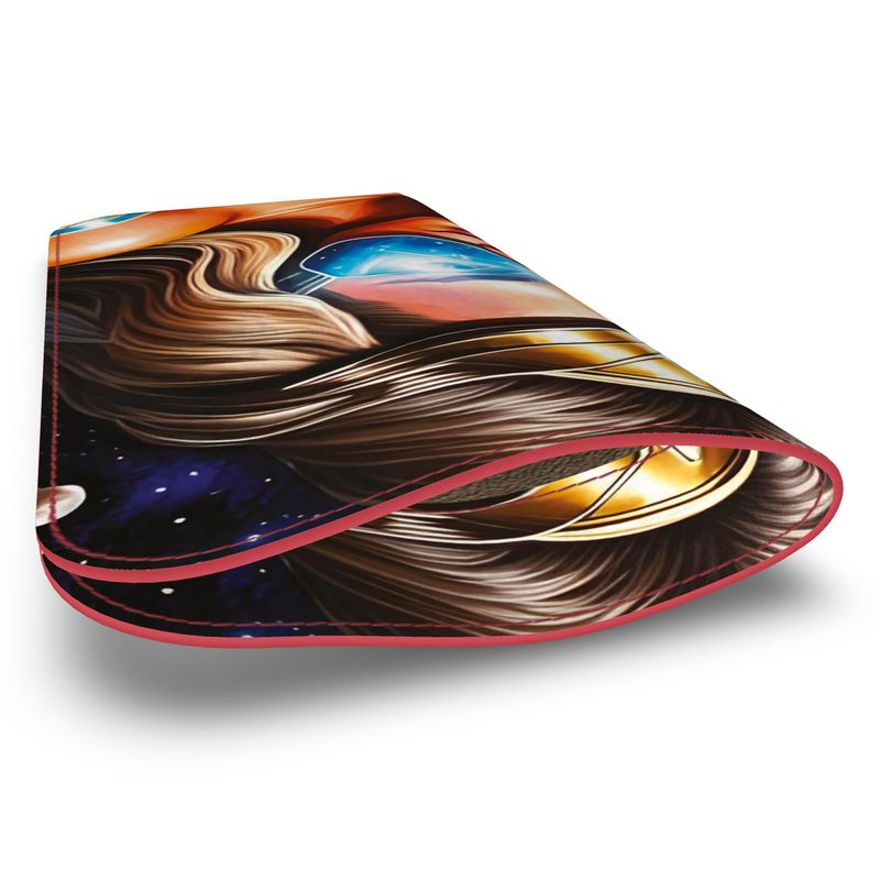 Space Leather Glasses Case