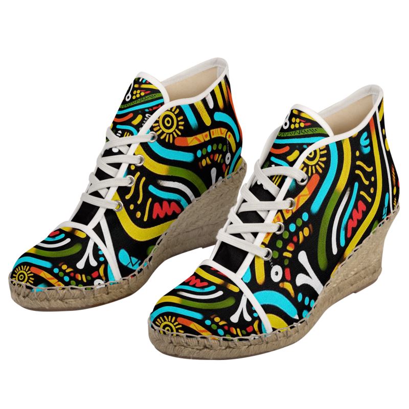 African Ladies Wedge Espadrilles