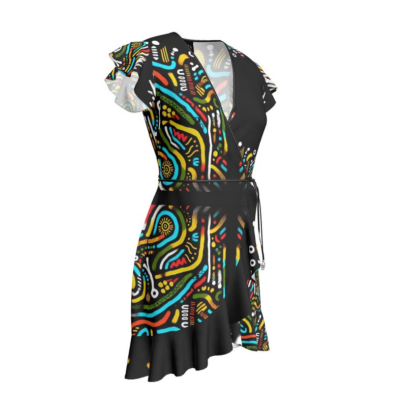 Abito portafoglio con balza