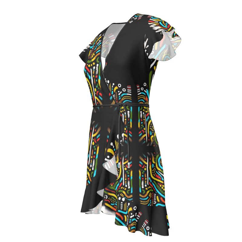 Abito portafoglio con balza