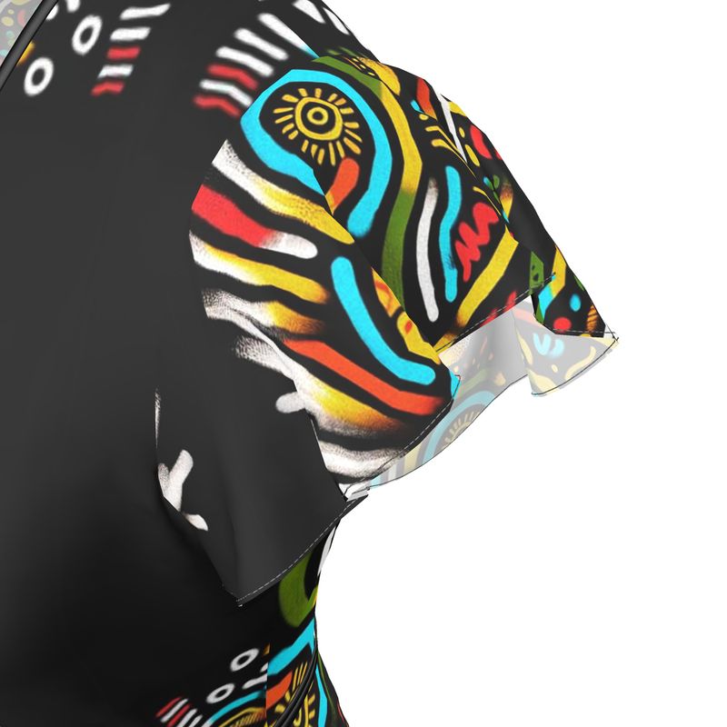 Abito portafoglio con balza