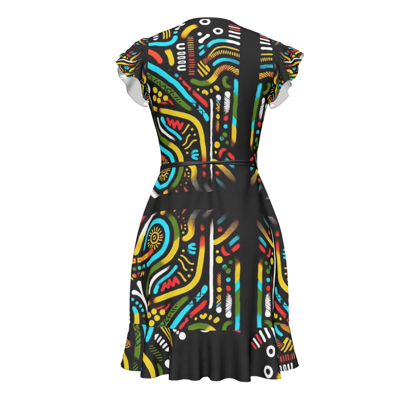 Abito portafoglio con balza