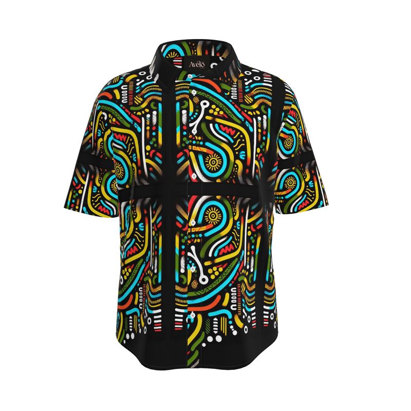 African Mens Short Sleeve Shirt