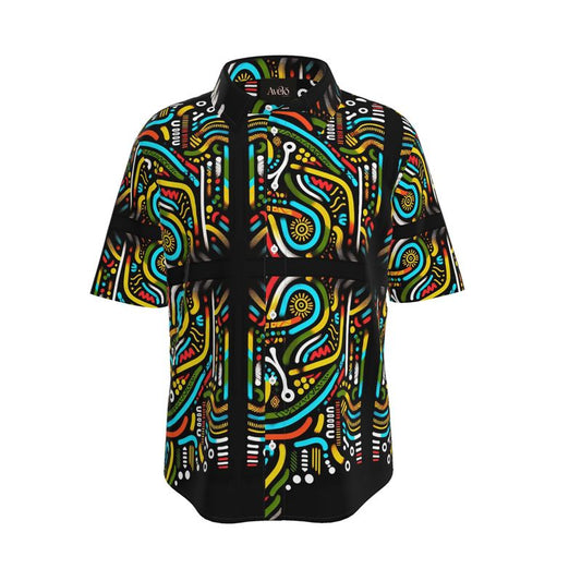 African Mens Short Sleeve Shirt
