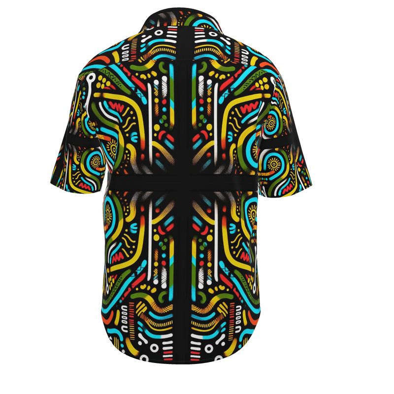 African Mens Short Sleeve Shirt