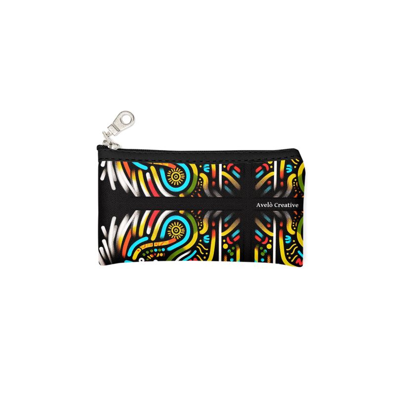 African Zip Top Pouch