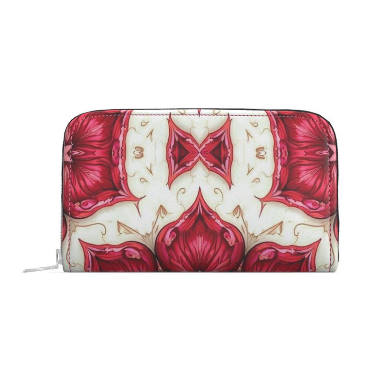 Mandala Leather Zip Purse