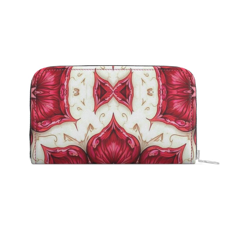 Mandala Leather Zip Purse