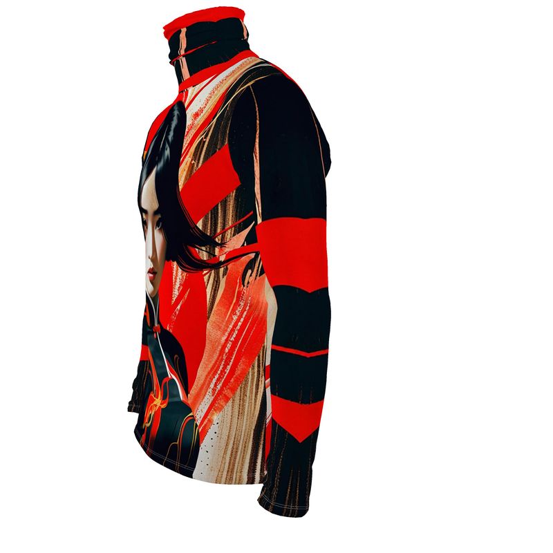 Maglia slim fit a collo alto