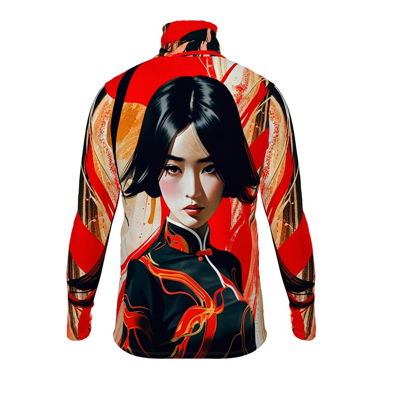 Maglia slim fit a collo alto