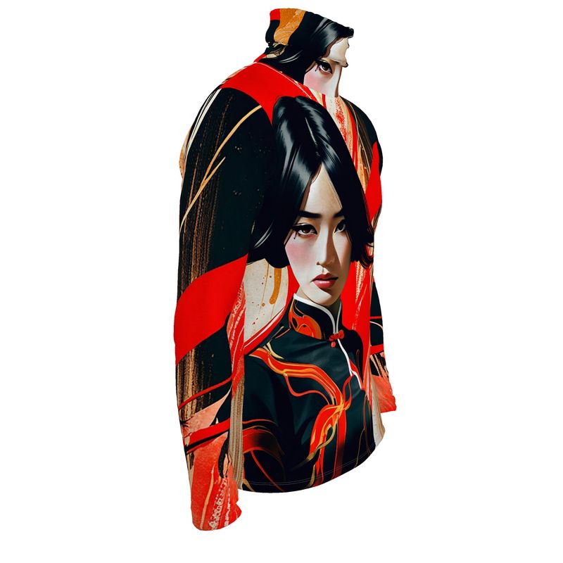 Maglia slim fit a collo alto