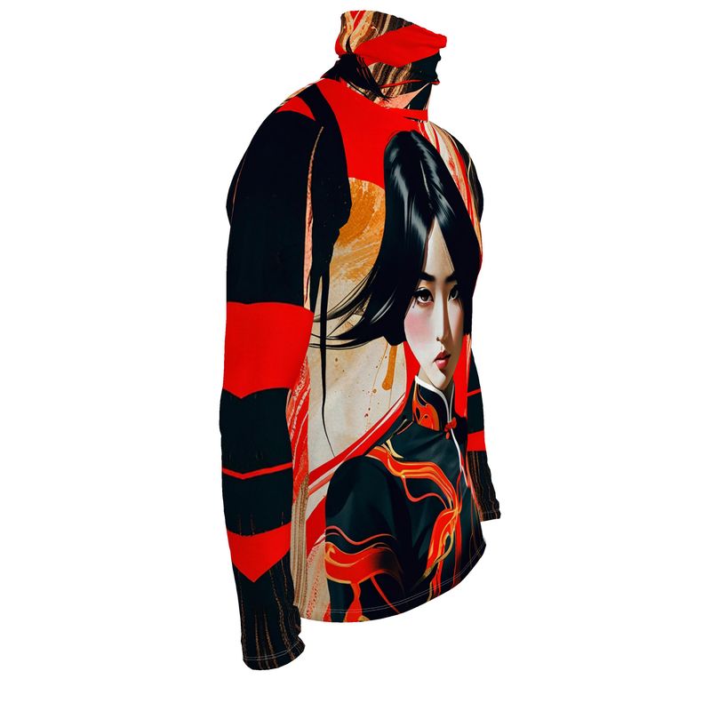 Maglia slim fit a collo alto