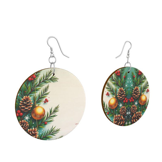 Orecchini in Legno Personalizzati in Forma Organica