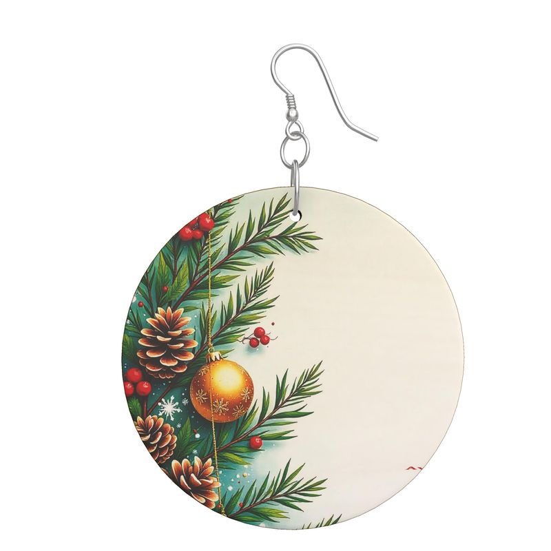 Orecchini in Legno Personalizzati in Forma Organica