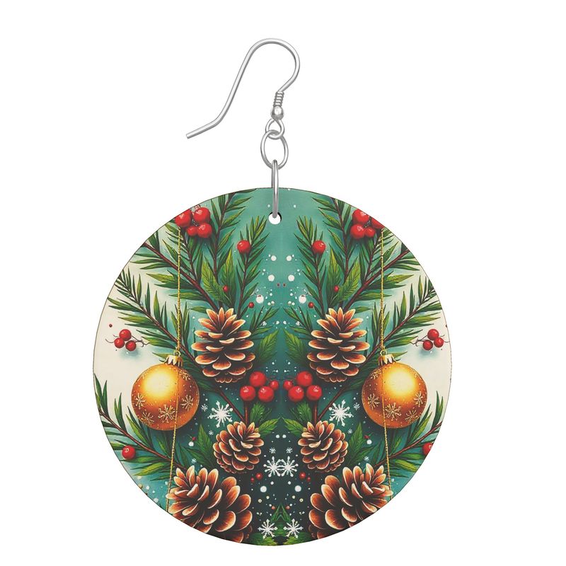 Orecchini in Legno Personalizzati in Forma Organica