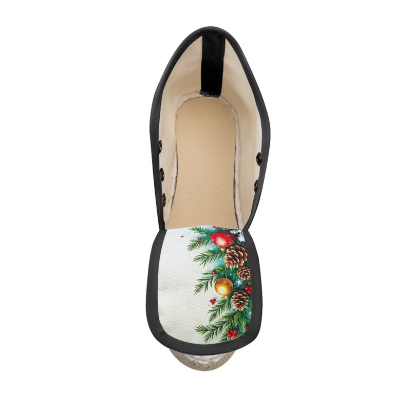 Christmas Ladies Wedge Espadrilles