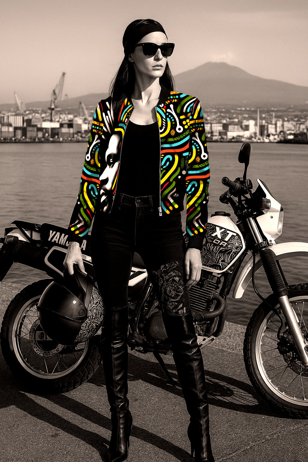 African Ladies Bomber Jacket